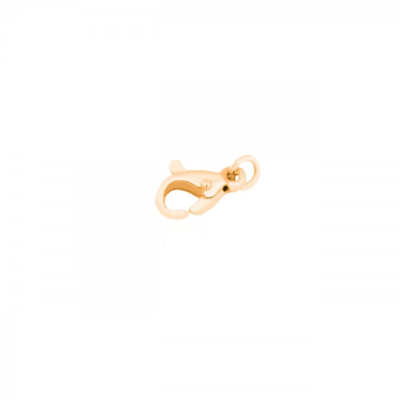 CHIUSURA MICROFUSA A PAPPAGALLO IN ORO ROSSO 18 KT