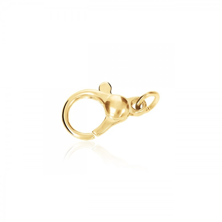 CHIUSURA MICROFUSA CON PALLINA FINALE IN ORO GIALLO 18 KT