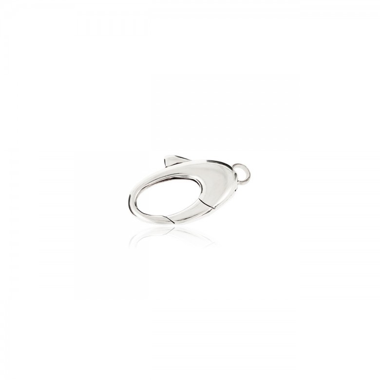 SMOOTH OVAL CASTED CLASP IN SILVER 925