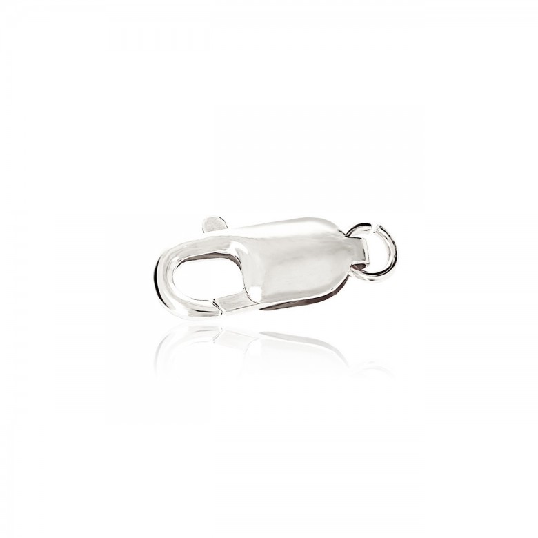 CHIUSURA ARAGOSTA STAMPATA IN ORO BIANCO 18 KT