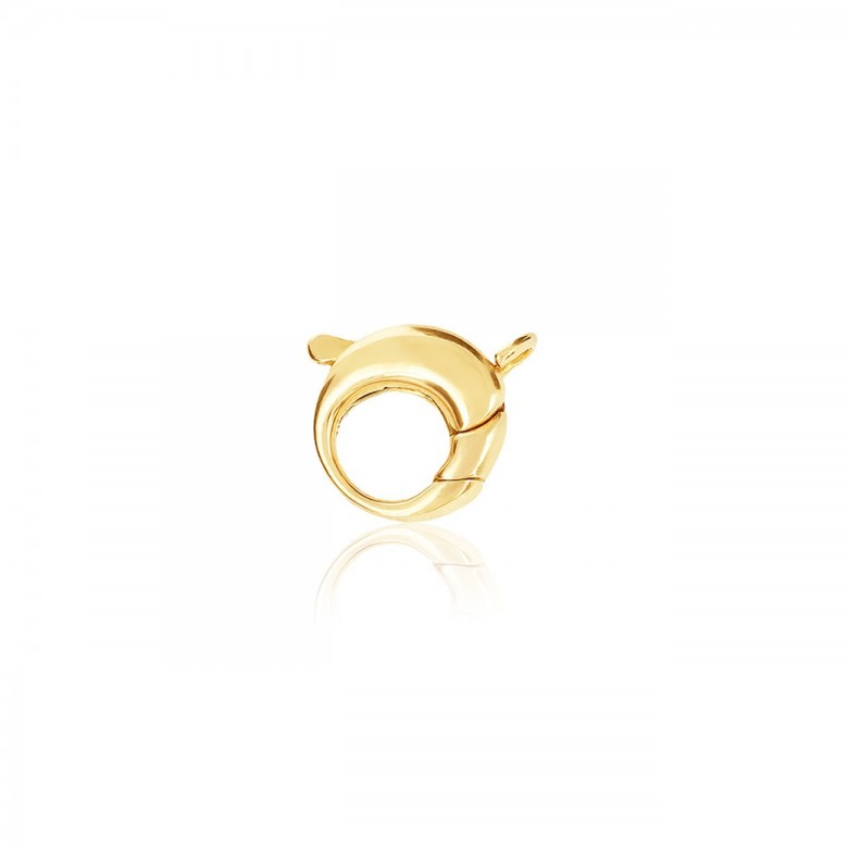 SMOOTH ROUND CASTED CLASP IN YELLOW GOLD 18 KT