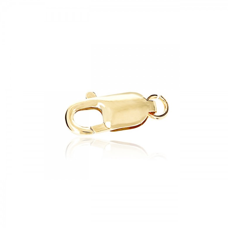 CHIUSURA ARAGOSTA STAMPATA IN ORO GIALLO 18 KT