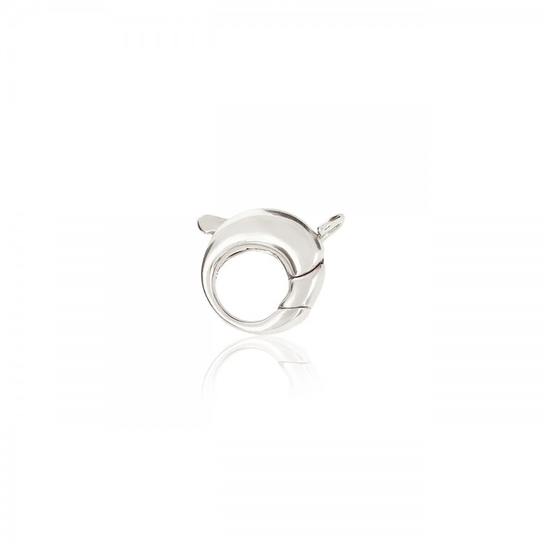 SMOOTH ROUND CASTED CLASP IN SILVER 925