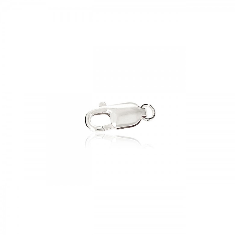 CHIUSURA ARAGOSTA STAMPATA IN ORO BIANCO 18 KT