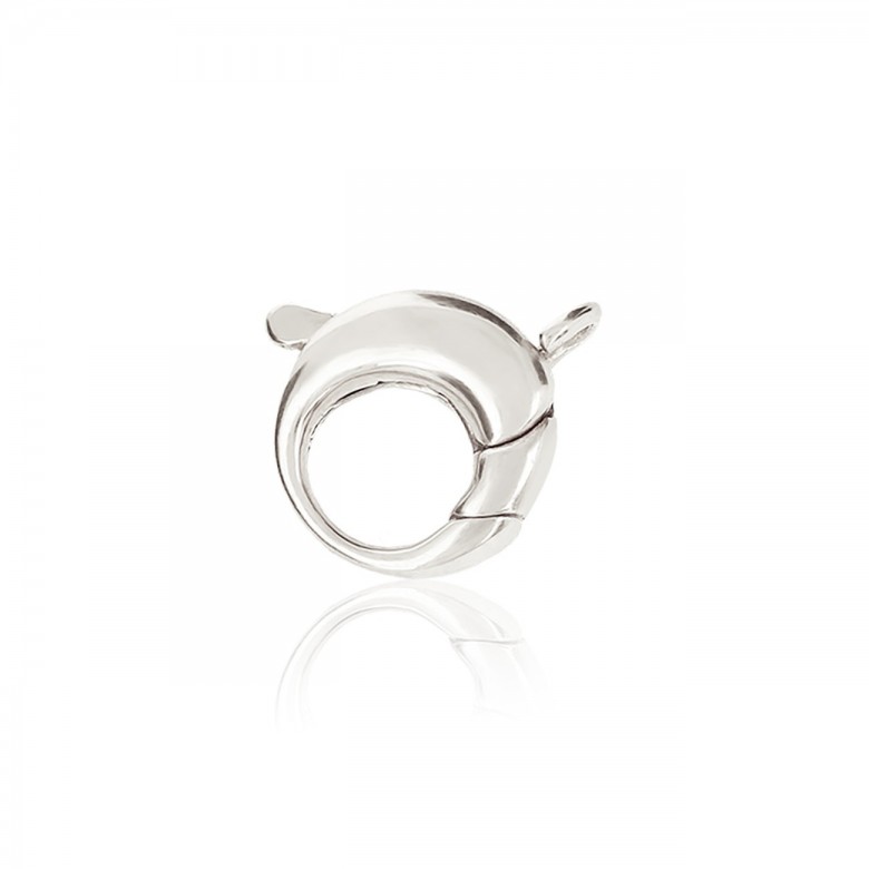 SMOOTH ROUND CASTED CLASP IN SILVER 925