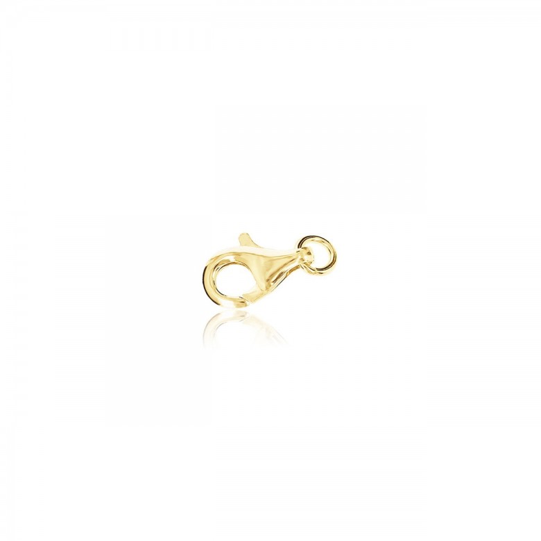 CHIUSURA PAPPAGALLO STAMPATA IN ORO GIALLO 14 KT
