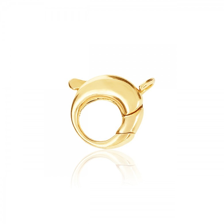 SMOOTH ROUND CASTED CLASP IN YELLOW GOLD 18 KT