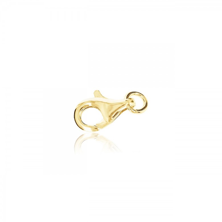 CHIUSURA PAPPAGALLO STAMPATA IN ORO GIALLO 9 KT