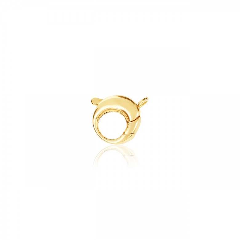 SMOOTH ROUND CASTED CLASP IN YELLOW GOLD 18 KT