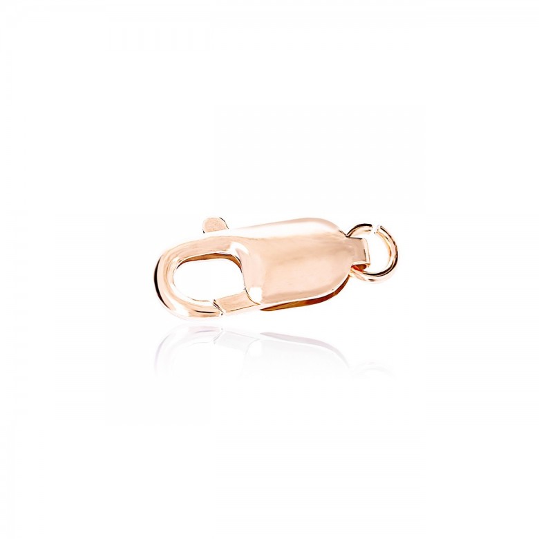 CHIUSURA ARAGOSTA STAMPATA IN ORO ROSSO 14 KT