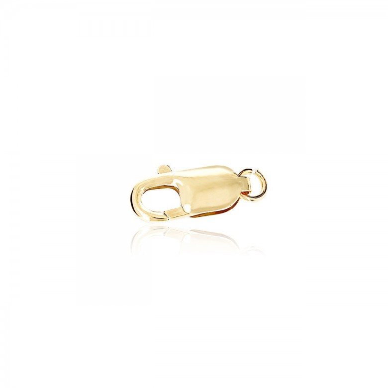 CHIUSURA ARAGOSTA STAMPATA IN ORO GIALLO 18 KT