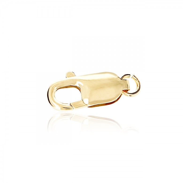 CHIUSURA ARAGOSTA STAMPATA IN ORO GIALLO 14 KT