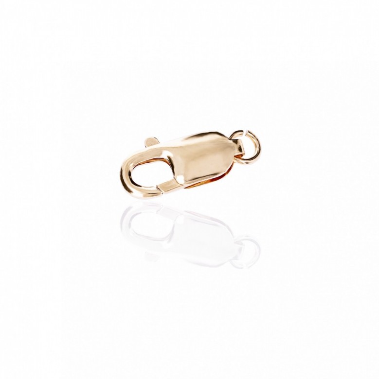 CHIUSURA ARAGOSTA STAMPATA IN ORO ROSSO 18 KT