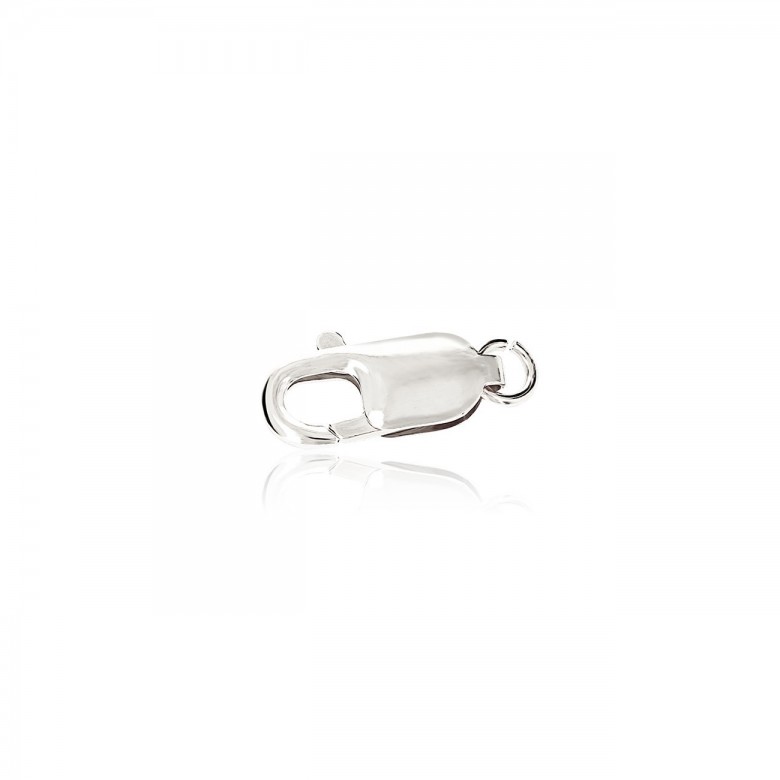 CHIUSURA ARAGOSTA STAMPATA IN ORO BIANCO 18 KT