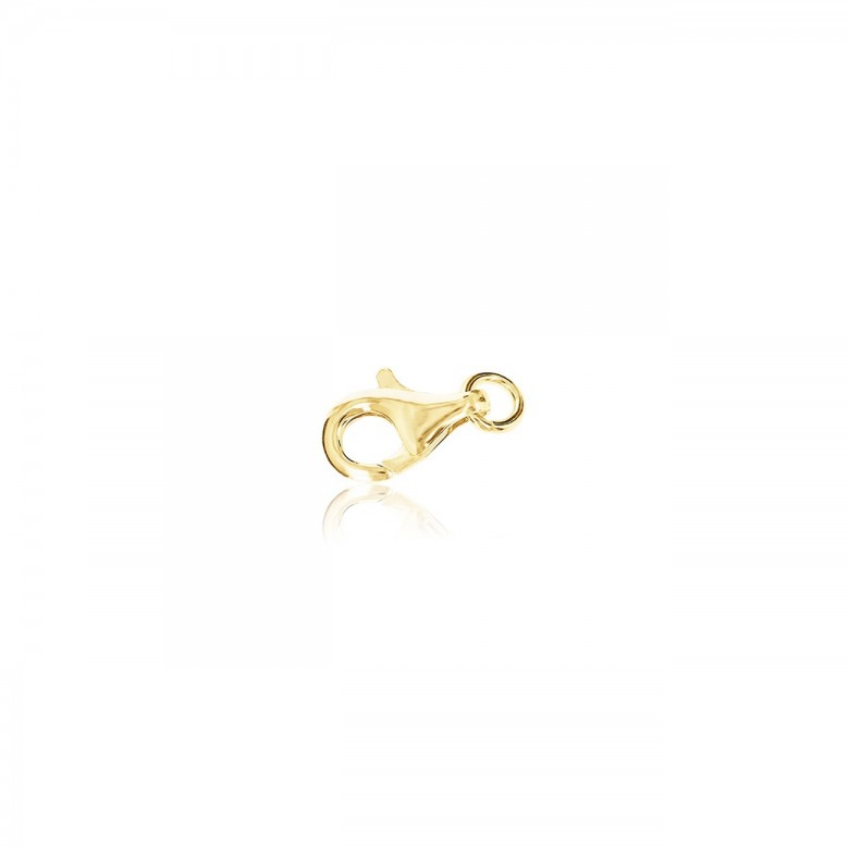 CHIUSURA PAPPAGALLO STAMPATA IN ORO GIALLO 14 KT