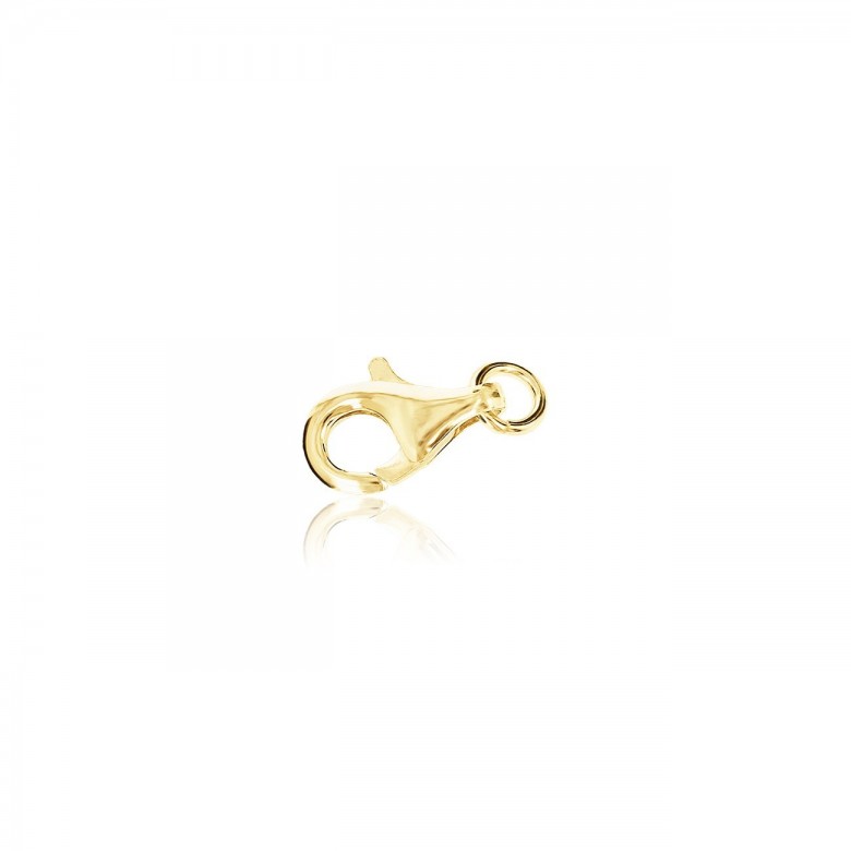 CHIUSURA PAPPAGALLO STAMPATA IN ORO GIALLO 9 KT