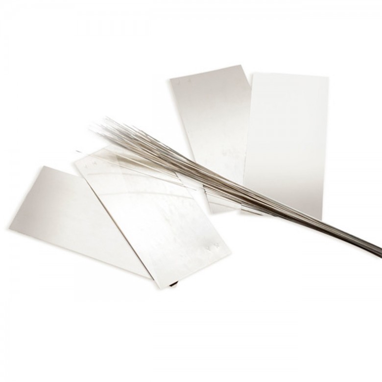 SALDATURA IN LASTRA MEDIA IN ORO BIANCO 18KT