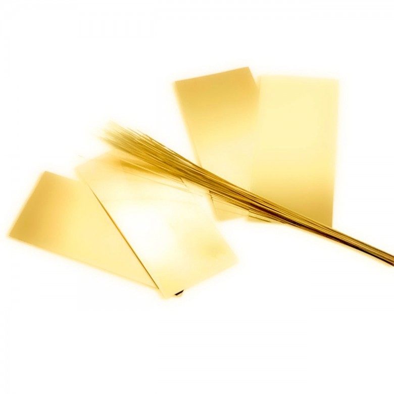 SALDATURA IN LASTRA TENERA IN ORO GIALLO INTENSO 18KT
