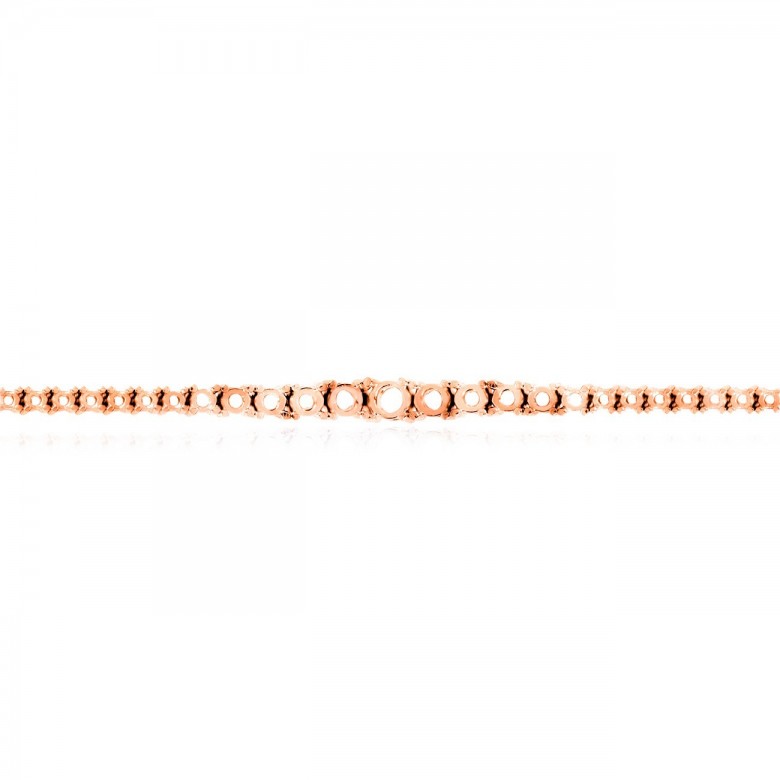 BRACCIALE TENNIS A SCALARE IN ORO ROSSO INTENSO 18 KT