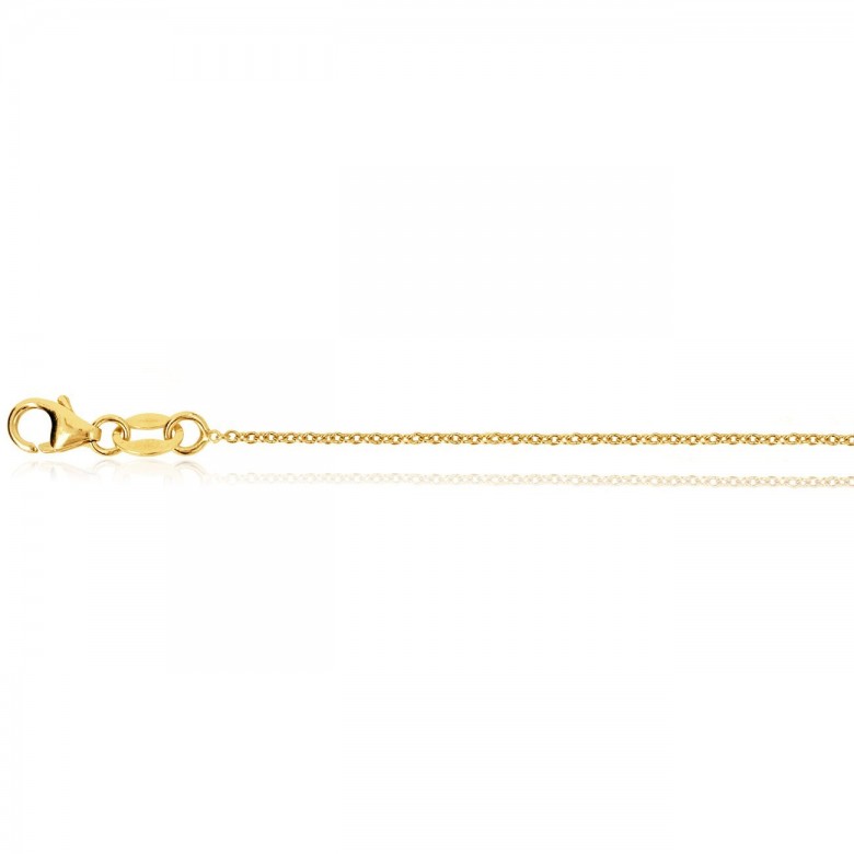 FINISHED CABLE CHAIN IN YELLOW GOLD 18 KT