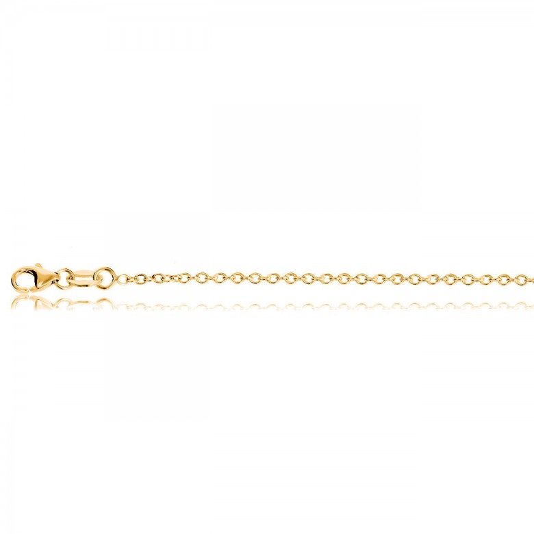 FINISHED CABLE CHAIN IN RED GOLD 18 KT