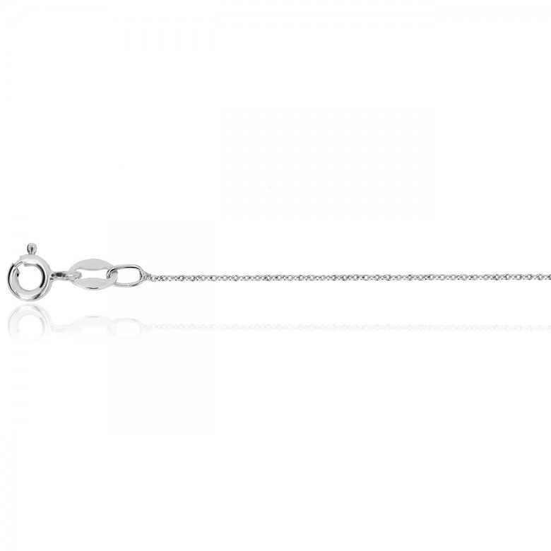 FINISHED CABLE CHAIN WITH RHODIUM TREATMENT 18 KT