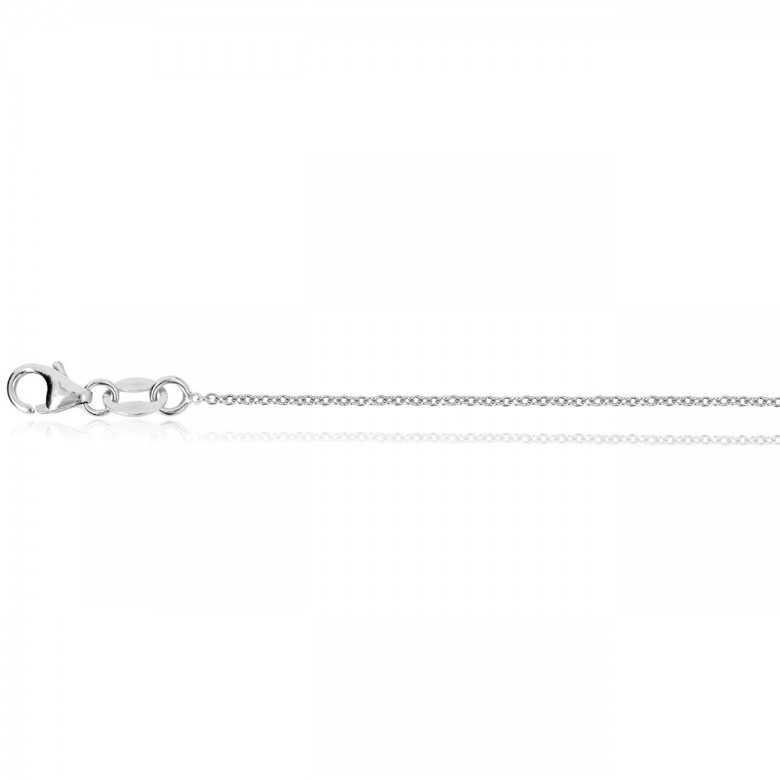 FINISHED CABLE CHAIN WITH RHODIUM TREATMENT 18 KT