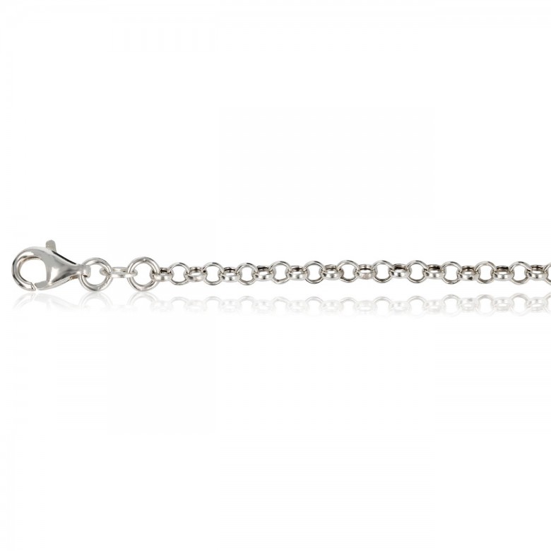 FINISHED HOLLOW ROLO' CHAIN IN SILVER 925