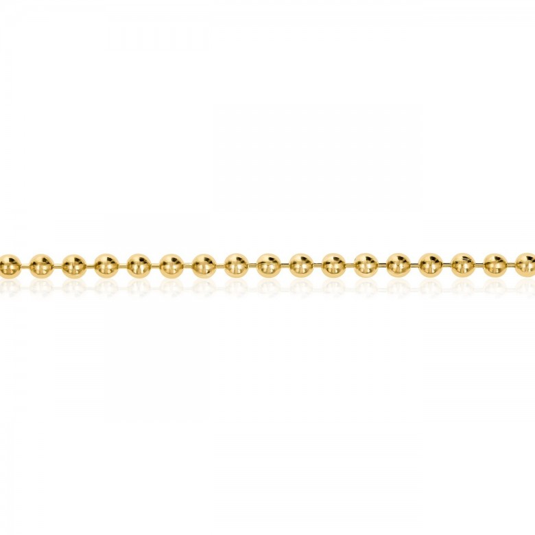 BEAD CHAIN IN YELLOW GOLD 9 KT