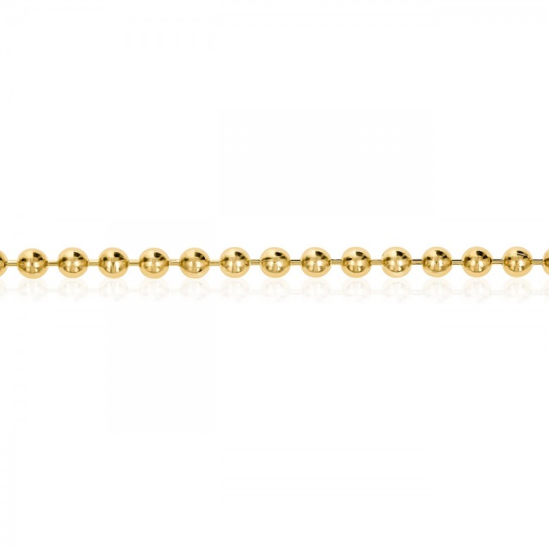 BEAD CHAIN IN YELLOW GOLD 14 KT
