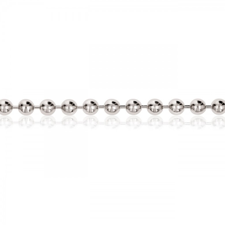 BEAD CHAIN IN SILVER 925