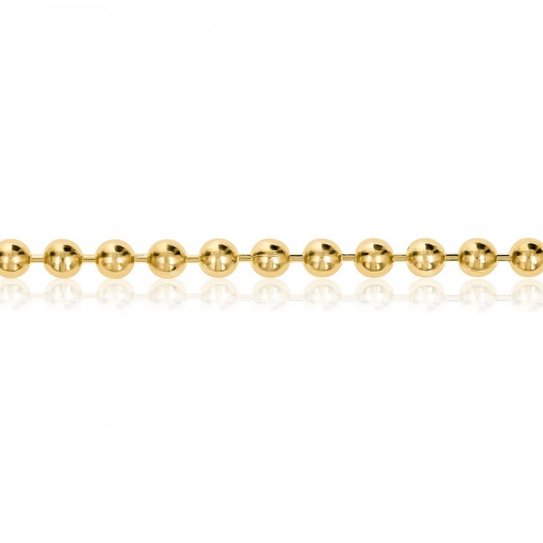 BEAD CHAIN IN YELLOW GOLD 9 KT