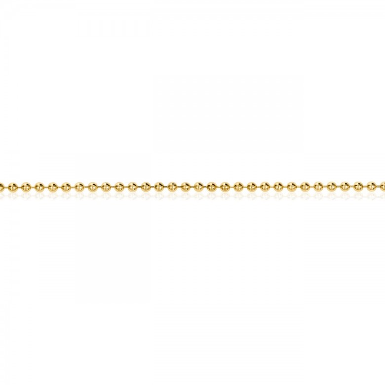 BEAD CHAIN IN YELLOW GOLD 18 KT