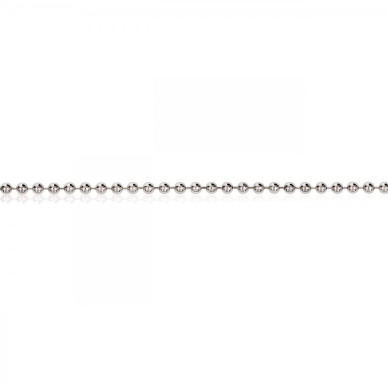 BEAD CHAIN IN SILVER 925