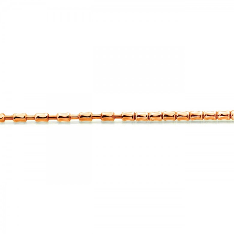 SPRING BAMBOO CHAIN IN RED GOLD 18 KT