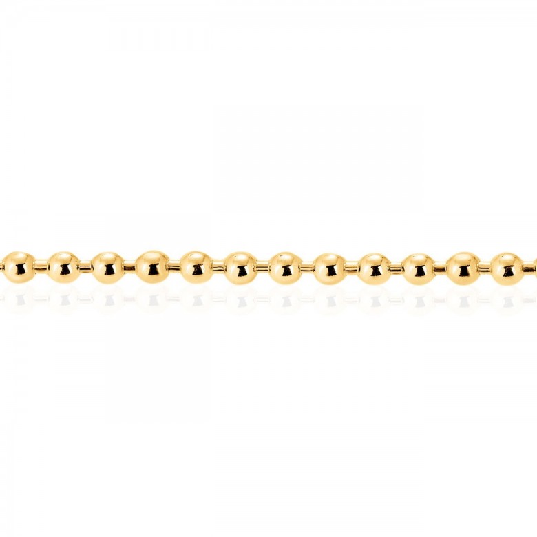 SPRING BEADS CHAIN IN YELLOW GOLD 18 KT