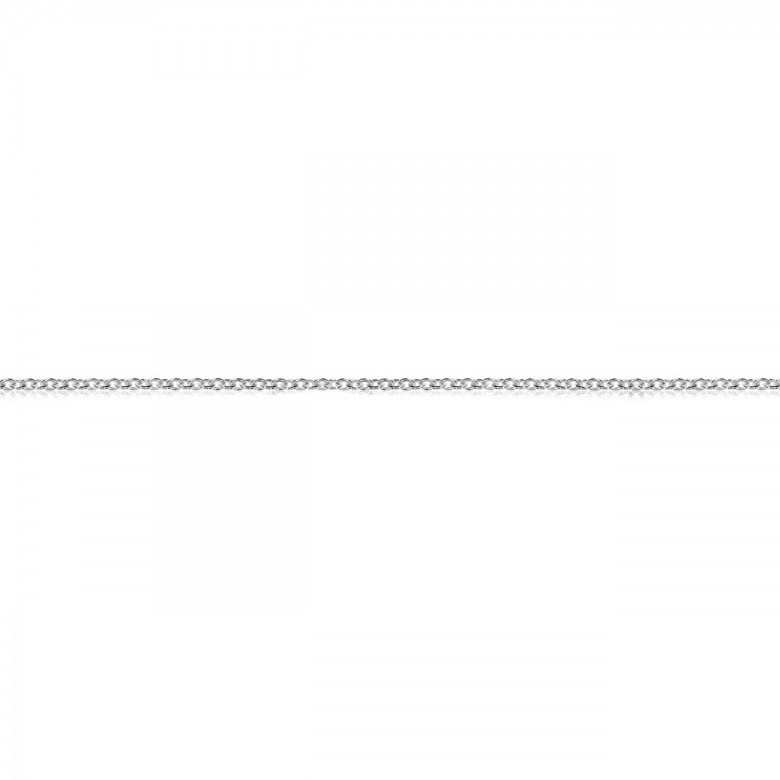 POLISHED CABLE CHAIN IN WHITE GOLD WITH RHODIUM TREATMENT 18 KT