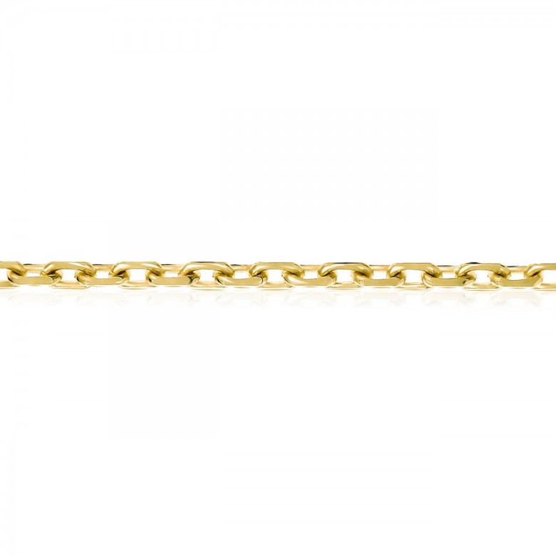 SPECIAL D-CUT CABLE CHAIN IN YELLOW GOLD 14 KT