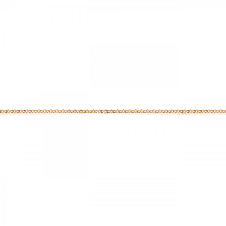 POLISHED CABLE CHAIN IN RED GOLD 14 KT