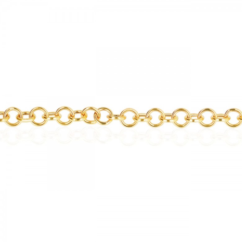 HOLLOW CABLE CHAIN IN YELLOW GOLD 14 KT