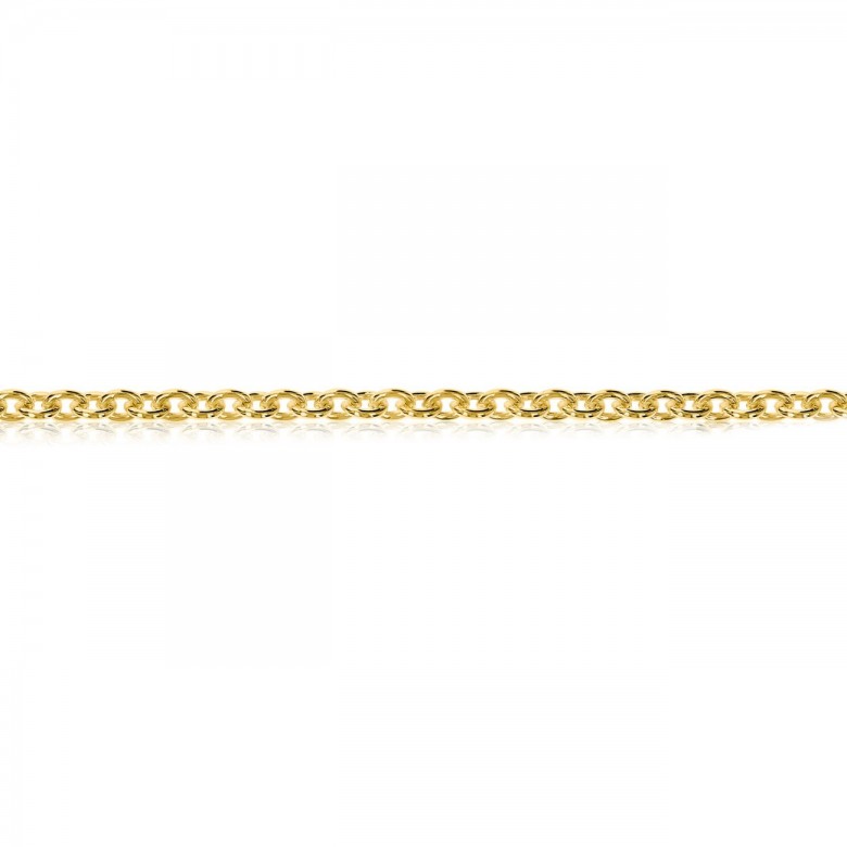 POLISHED CABLE CHAIN IN YELLOW GOLD 9 KT