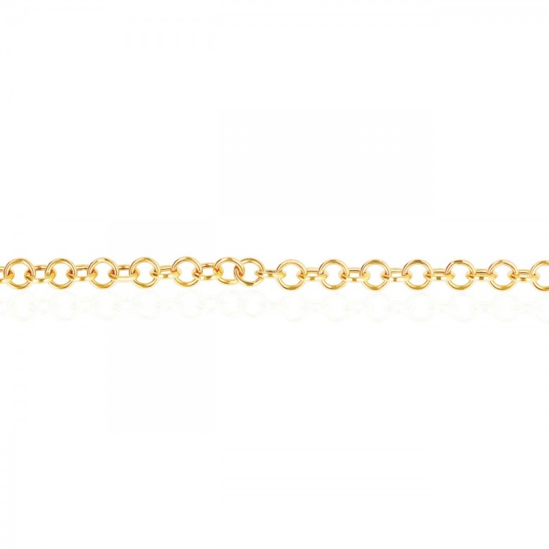 HOLLOW CABLE CHAIN IN YELLOW GOLD 18 KT
