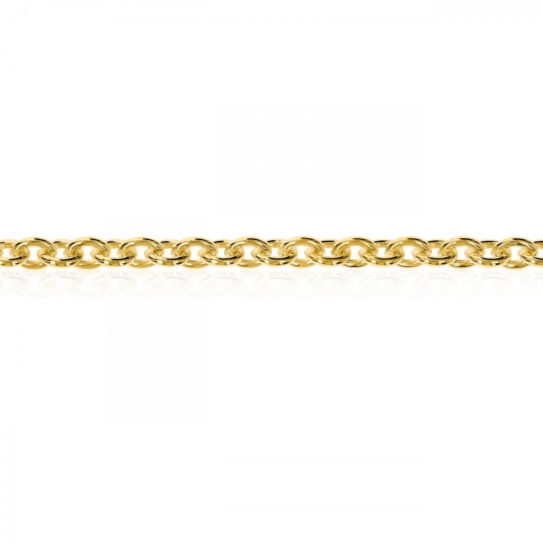 POLISHED CABLE CHAIN IN YELLOW GOLD 9 KT
