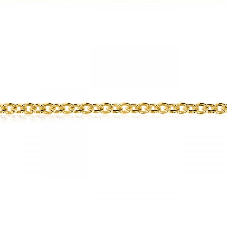 POLISHED CABLE CHAIN IN YELLOW GOLD 18 KT