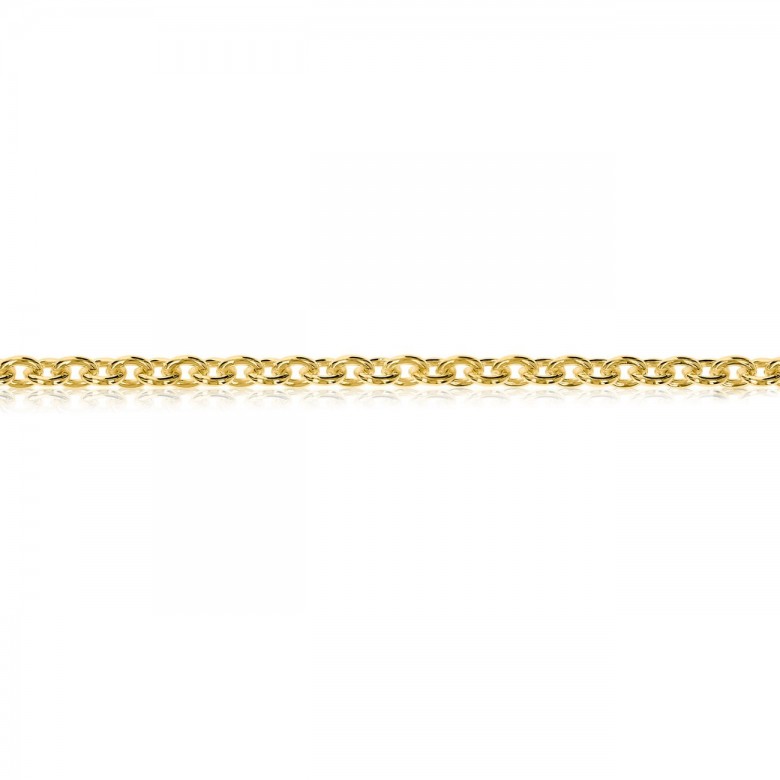 POLISHED CABLE CHAIN IN YELLOW GOLD 14 KT