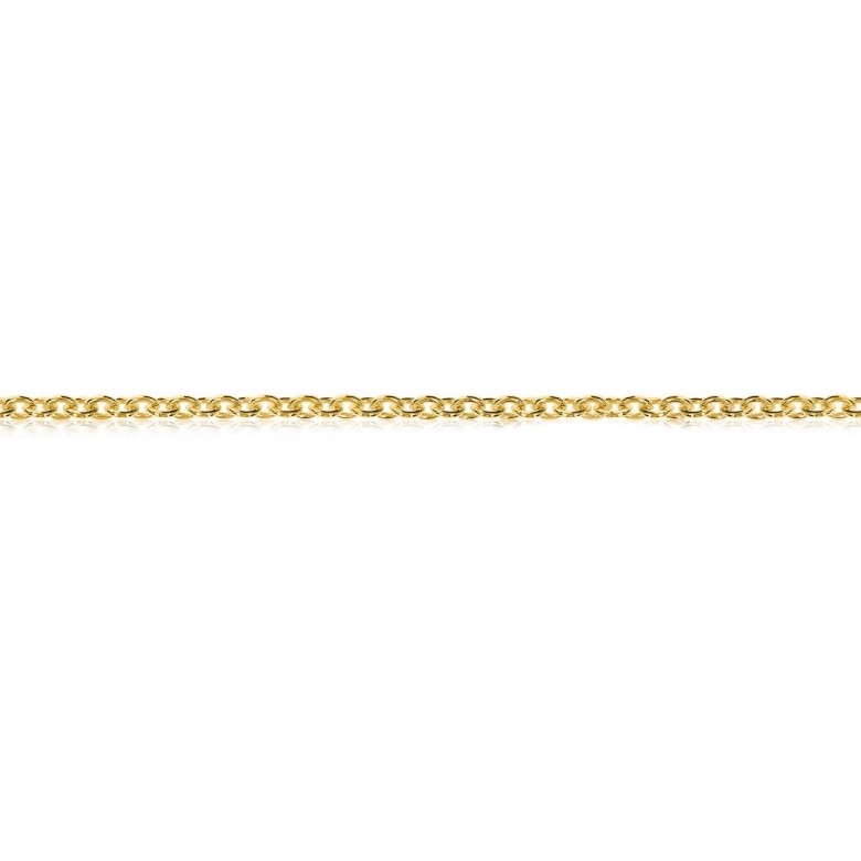 CATENA FORZATINA DIAMANTATA IN ORO GIALLO 18 KT