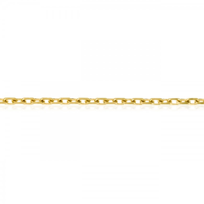 SPECIAL D-CUT CABLE CHAIN IN YELLOW GOLD 18 KT