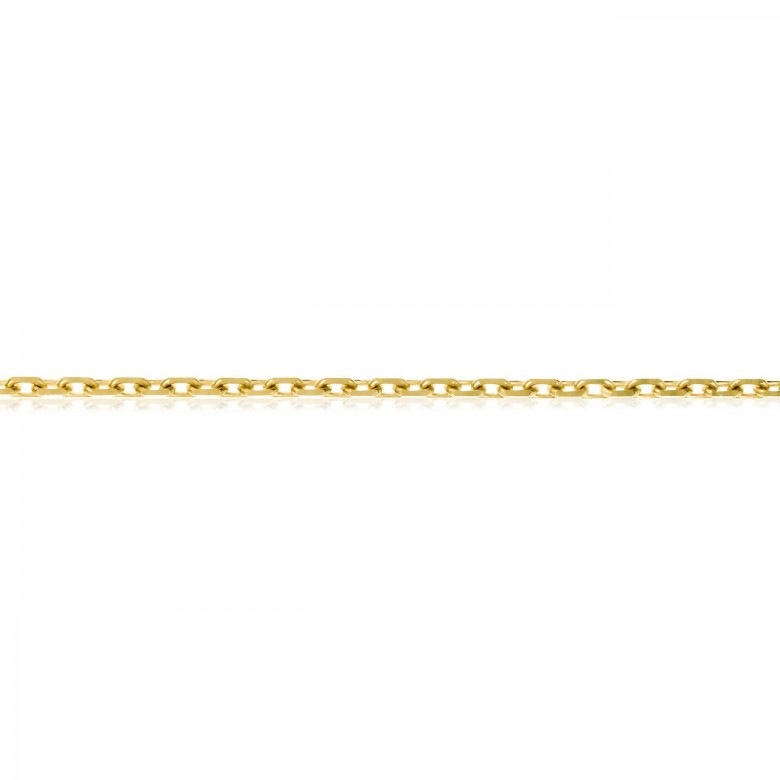 SPECIAL D-CUT CABLE CHAIN IN YELLOW GOLD 14 KT