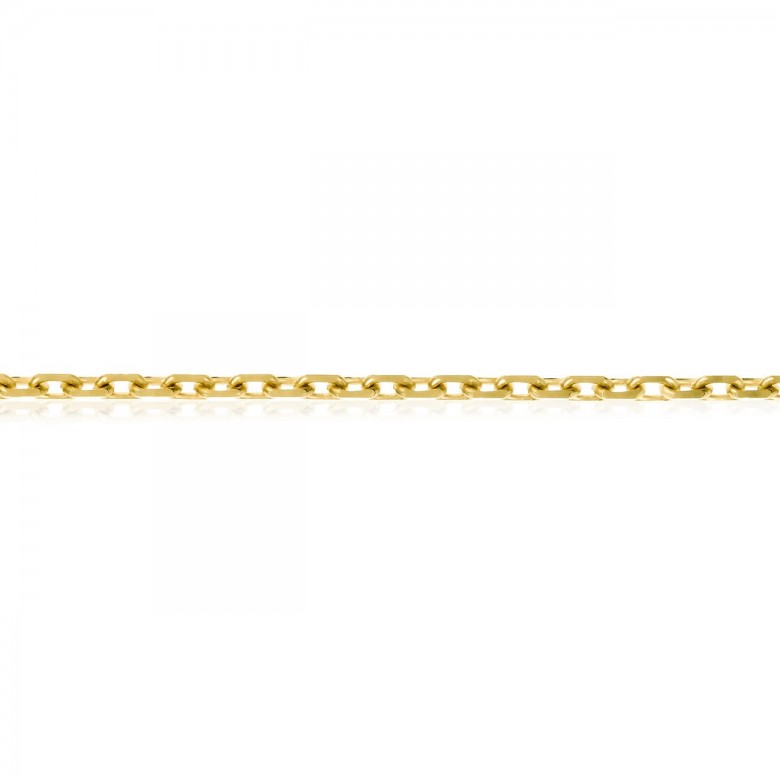 SPECIAL D-CUT CABLE CHAIN IN YELLOW GOLD 18 KT