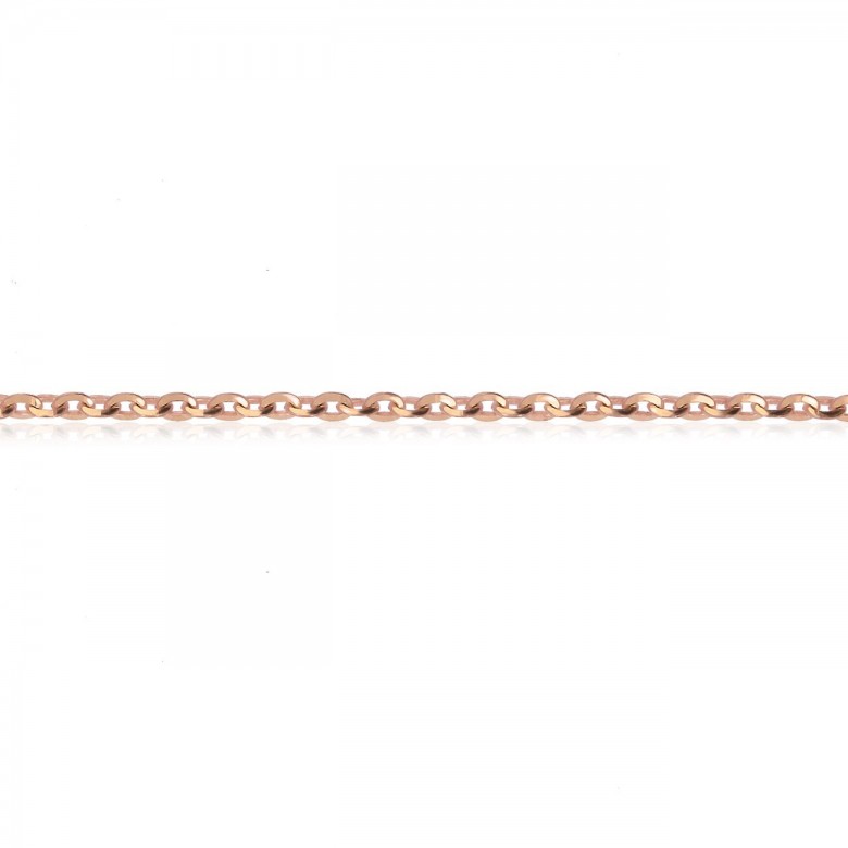 SPECIAL D-CUT CABLE CHAIN IN RED GOLD 14 KT